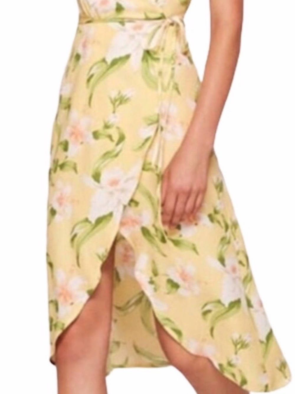 Reformation Anouk Floral Wrap Skirt